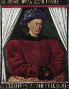 Jean Fouquet Portrait of Charles VII oil painting artist